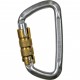 Moschettone a ghiera CT CLIMBING TECHNOLOGY D-SHAPE STEEL TG