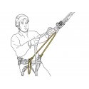 PONTE DI ATTACCO REGOLABILE per imbracature PETZL SEQUOIA