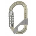 Moschettone ovale con ghiera PETZL OXAN in acciaio