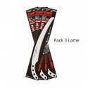 Pack 3X Lama di ricambio SILKY ZUBAT 330-7,5 Denti Large