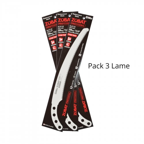 Pack 3X Lama di ricambio SILKY ZUBAT 330-7,5 Denti Large