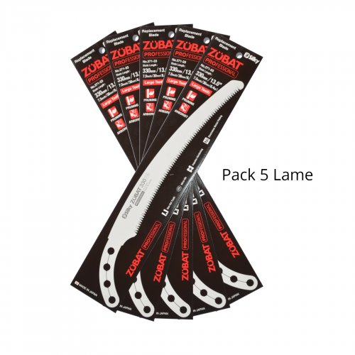 Pack 5X Lama di ricambio SILKY ZUBAT 330-7,5 Denti Large