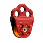 Carrucola DMM TRIPLE ATTACHMENT PULLEY Red